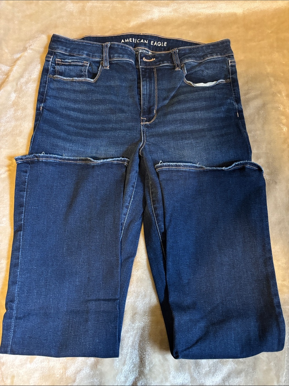 American Eagle Outfitters Dark Blue Skinny Kick Jeans